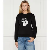 Bluzy damskie - Karl Lagerfeld Bluza Ikonik 2.0 Choupette | Regular Fit - miniaturka - grafika 1