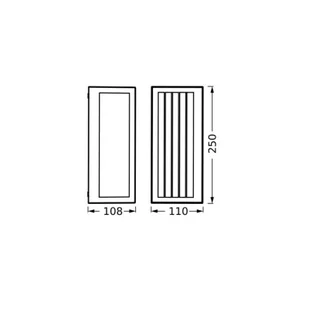 OSRAM Kinkiet zewnętrzny ENDURA CLASSIC RADICK, możliwość ściemniania, aluminiowy / szary / cynkowy, aluminium, nowoczesny - Lampy ogrodowe - miniaturka - grafika 1