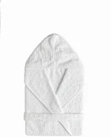 Szlafroki damskie - Sorema Szlafrok z kaptruem Gaufre White - miniaturka - grafika 1