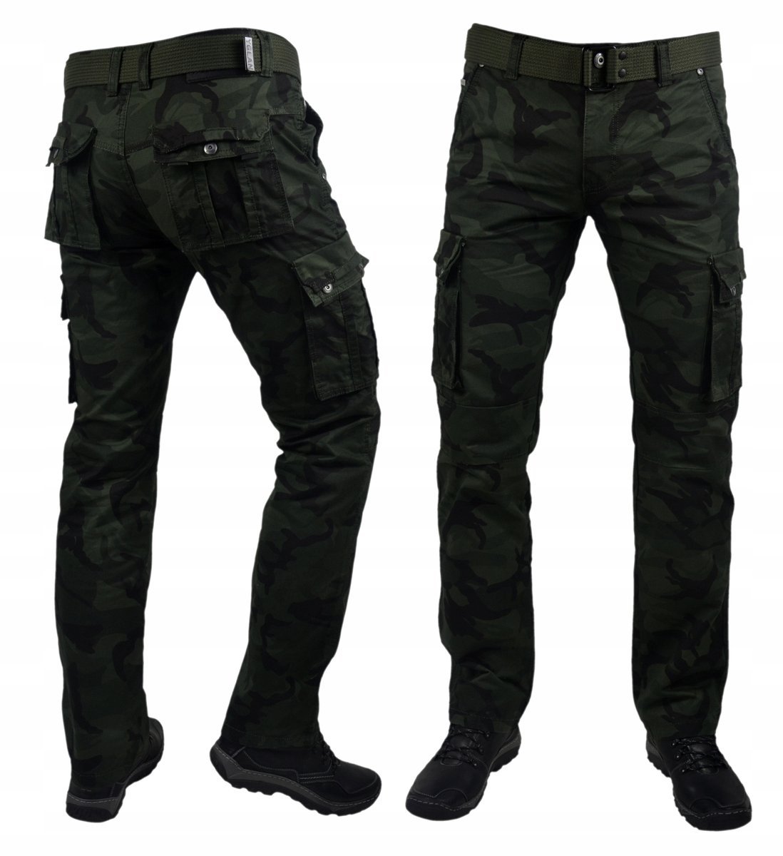 Spodnie bojówki moro robocze 969 r.42 pasek w cenie