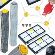 Filtry do odkurzaczy - Zestaw akcesoriów do iRobot Roomba 800 900 2x filtry HEPA 3x szczotki 3-ramienne 2x wałki gumowe 1x narzędzie czyszczące komplet - miniaturka - grafika 1