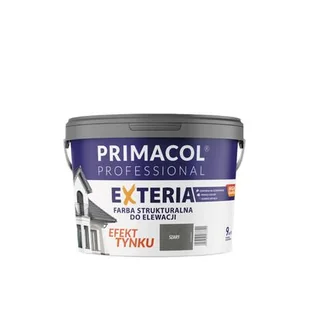 Elewacyjna farba strukturalna Exteria szary 9 l - Farby zewnętrzne - miniaturka - grafika 1