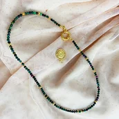 Naszyjniki - NASZYJNIK Rubiny i Szmaragdy, choker - miniaturka - grafika 1