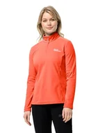Swetry damskie - Jack Wolfskin Damski sweter Taunus Hz W, żółty, pomarańczowy, L - miniaturka - grafika 1