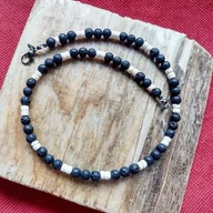 Naszyjniki - NASZYJNIK MĘSKI z Lawy Wulkanicznej i Kokosa/GiovanniDivine - miniaturka - grafika 1