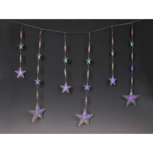Kurtyna świetlna gwiazdki 100 x 75 cm - Oświetlenie świąteczne - miniaturka - grafika 1