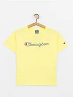 Spodnie sportowe damskie - Champion Koszulka w kolorze żółtym - miniaturka - grafika 1