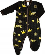 Pajacyki dla niemowląt - PAJAC pajacyk Rozpinany ZDOBIONY Love r 74 KLEKLE - miniaturka - grafika 1