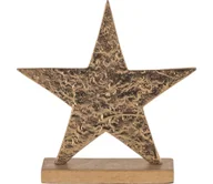 Ozdoby bożonarodzeniowe - Eglo 427115 - Świąteczna dekoracja BALIGUIAN 21x20,5 cm Gwiazda/złoty - miniaturka - grafika 1