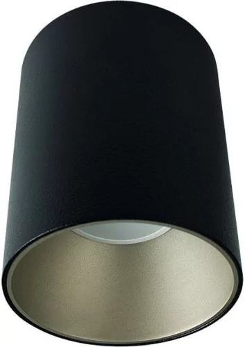 Nowodvorski LAMPA sufitowa EYE TONE 8932 minimalistyczna OPRAWA downlight metalowa tuba czarna srebrna 8932