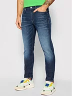 Spodnie męskie - Calvin Klein Jeansy J30J317659 Granatowy Slim Fit - miniaturka - grafika 1