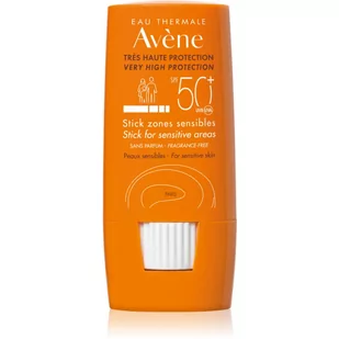 Avene Sun Sensitive sztyft do miejsc wrażliwych SPF 50+ 8 g - Balsamy i kremy do opalania - miniaturka - grafika 1