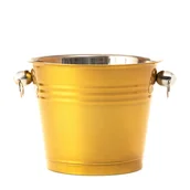 Akcesoria do lodu - Wiaderko do schładzania na lód złote 5 l HOMLA - miniaturka - grafika 1