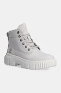 Botki damskie - Timberland botki Greyfield damskie kolor szary na płaskim obcasie lekko ocieplone TB0A5RPR0321 - miniaturka - grafika 1