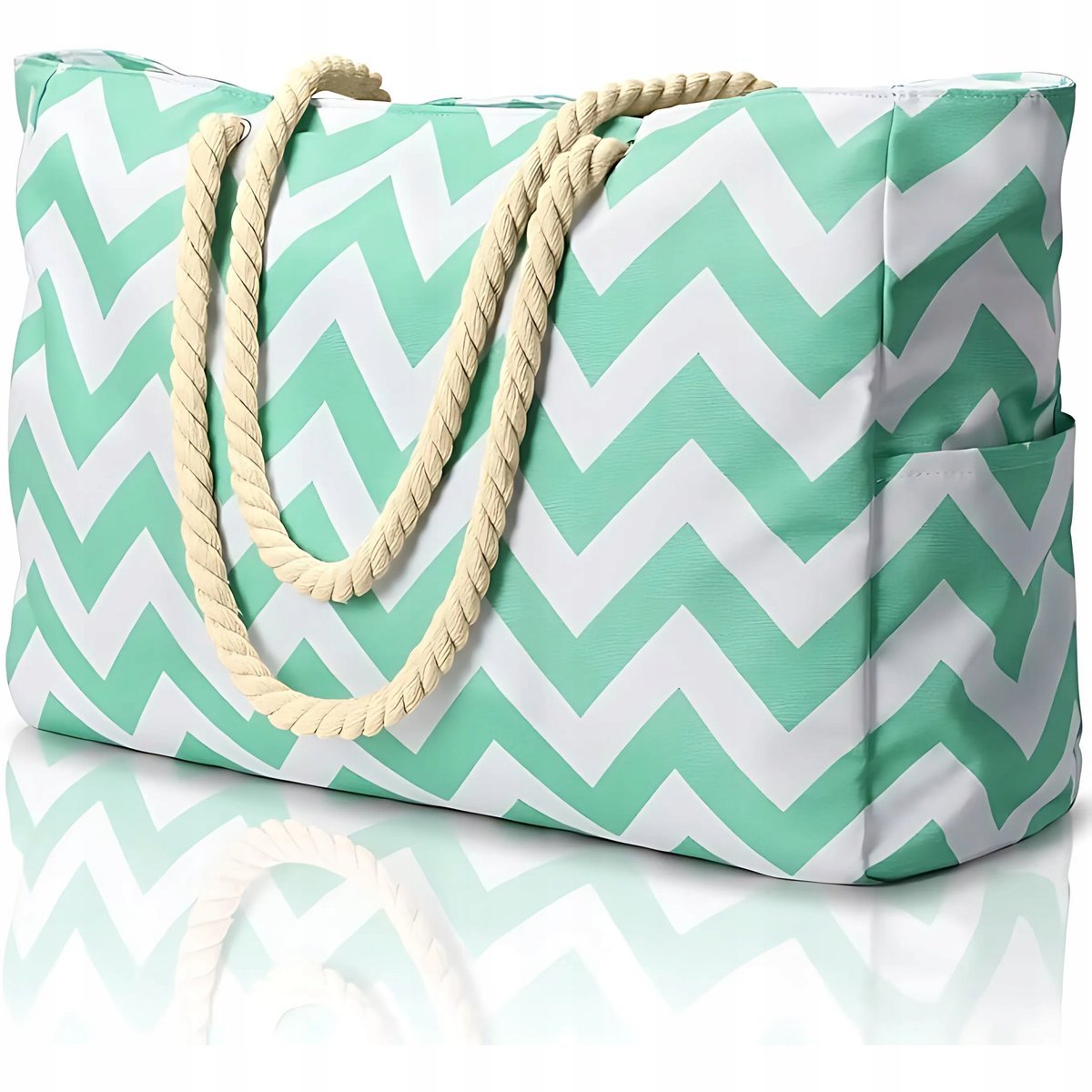 Oscaurt torba plażowa poliester zielony