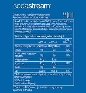SODASTREAM Syrop SodaStream PEPSI 440 ml 9000-uniw - Śmietanki i dodatki do kawy - miniaturka - grafika 2