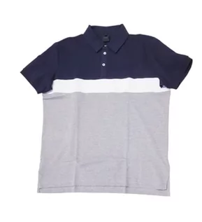 Koszulki męskie - Geox Męska koszulka polo M (Light Melange Grey/B, L, Jasnomelanż szary/B, L - grafika 1