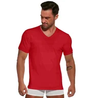 Koszulki męskie - Koszulka Authentic 201 New czerwona Cornette-XXL - miniaturka - grafika 1