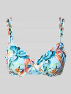 Stroje kąpielowe - Top bikini z kwiatowym nadrukiem na całej powierzchni model ‘Caru’ - miniaturka - grafika 1