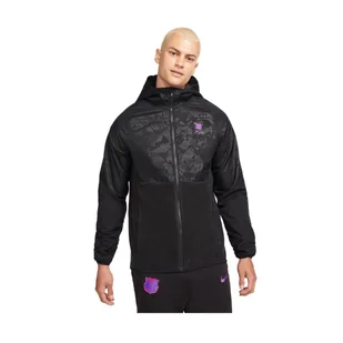 Nike FC Barcelona All-Weather Fan kurtka 014 : Rozmiar - XL - Kurtki i kamizelki sportowe męskie - miniaturka - grafika 1
