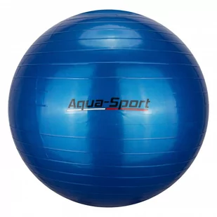 Piłka Gimnastyczna Aqua-Sport Powerstrech Antiburst Blue 55cm - Piłki do ćwiczeń - miniaturka - grafika 1