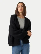 Swetry damskie - Vero Moda Kardigan Maybe 10273101 Czarny Oversize - miniaturka - grafika 1