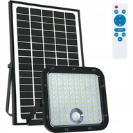 Halogeny - Naświetlacz LED Lampa Solarna 30W 4000K 4800lm IP65 Czujnik Ruchu + Pilot KOBI - miniaturka - grafika 1