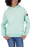 Bluzy damskie - ALIFE and Kickin JerraAK A Hoddie Sweat damska bluza z kapturem, miętowy nakrapiany, XXL - miniaturka - grafika 1