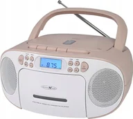Radioodtwarzacze - Radioodtwarzacz Reflexion Reflexion RCR2260 Boombox weiß/pink - miniaturka - grafika 1