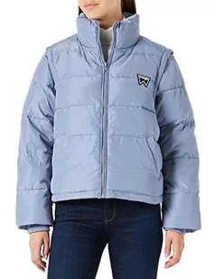 Wrangler Kurtka damska z krótkim rękawem, Stone WASH Blue, rozmiar 3XL - Kurtki damskie - miniaturka - grafika 1