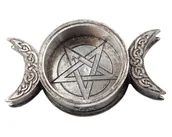 Świeczniki - Naczynie Ozdobne/Świecznik Płaski Triple Moon - miniaturka - grafika 1