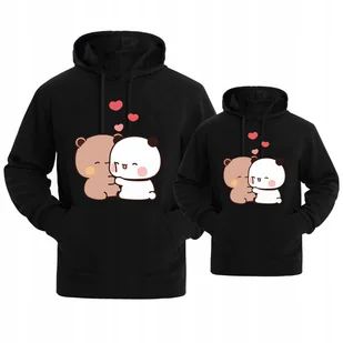 ZESTAW BLUZY DLA PAR LOVE MIŚ MISIE MIŁOŚĆ DLA ZAKOCHANYCH WALENTYNKI XXL - Bluzy damskie - miniaturka - grafika 1