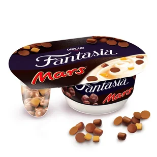 Fantasia Jogurt kremowy z mieszanką Mars 104 g - Kefiry, jogurty, maślanki - miniaturka - grafika 1