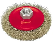 Materiały ścierne - Vorel Szczotka tarczowa 100 mm, drut karbowany 06972 - miniaturka - grafika 1