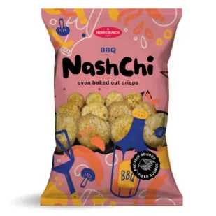Nordcrunch Chrupki proteinowe o smaku bbq 60 g - Chrupki - miniaturka - grafika 1