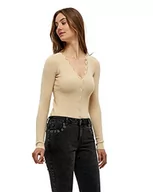Swetry damskie - Desires Damski kardigan z koronką Dita, 9014 Oyster Gray, XL - miniaturka - grafika 1