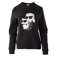 Bluzy damskie - Damska Bluza KARL LAGERFELD IKONIK 2.0 SWEATSHIRT 230W1803-999 – Czarny - miniaturka - grafika 1