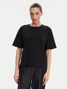 Max Mara T-Shirt 2515941042650 Czarny Regular Fit - Koszulki sportowe damskie - miniaturka - grafika 1