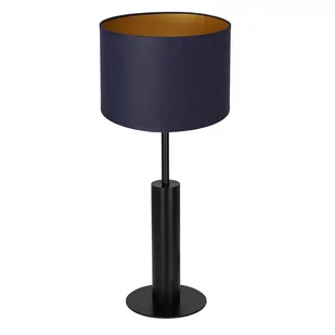 Luminex Table lamps 3681 Lampa stołowa lampka 1x60W E27 czarny/niebieski/złoty - Lampy stojące - miniaturka - grafika 1