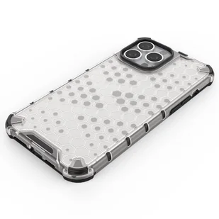 Honeycomb etui pancerny pokrowiec z żelową ramką iPhone 13 Pro Max zielony - Etui i futerały do telefonów - miniaturka - grafika 5