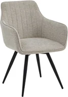 Krzesła - Krzesło obrotowe do salonu BALLO Brego jasno beżowe Signal - miniaturka - grafika 1