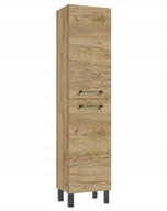 Szafki łazienkowe - Słupek łazienkowy stojący 170x40cm Dąb craft, 4 półki Cassandra - miniaturka - grafika 1