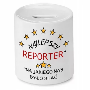 SKARBONKA DLA DZIENNIKARZA NAJLEPSZY REPORTER z Nadrukiem ze Zdjęciem - Skarbonki - miniaturka - grafika 1