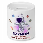 Skarbonki - Skarbonka 330 ml Dla Szymona Syna Dziecka Prezent z Nadrukiem ze Zdjęciem + Opakowanie na prezent (wzór 02) - miniaturka - grafika 1