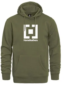 bluza męska HORSEFEATHERS LEADER SWEATSHIRT Loden Green - Bluzy męskie - miniaturka - grafika 1