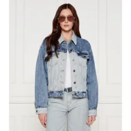 Kurtki damskie - Guess Jeans Kurtka jeansowa Oversize fit - miniaturka - grafika 1