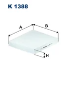 Filtry kabinowe - Filtron K 1388 FILTR PYŁKOWY KABINY SEAT IBIZA 17-, ARONA 17-, VW POLO -17 K1388 - miniaturka - grafika 1