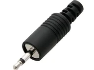 Adaptery i przejściówki - HQ Wtyk na kabel Jack 2,5 Mono plastik 1269# - miniaturka - grafika 1