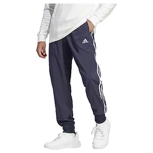 adidas Męskie spodnie Aeroready Essentials Tapered Cuff Woven 3 paski - Spodenki męskie - miniaturka - grafika 1
