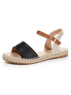 Espadryle damskie - C'M Espadryle w kolorze czarnym - miniaturka - grafika 1